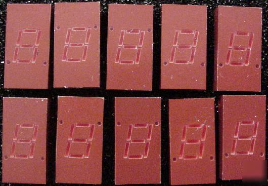 Hp 5082-7613 7 segment display red lot 9 see pic