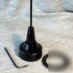 Vhf nmo quarter wave antenna whip w/gasket black