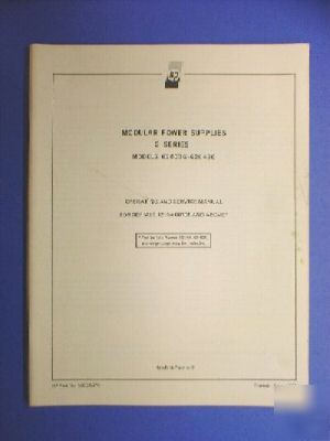 62003G-62048G modular power supply ops/svc manual