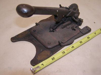 Antique banding tensioner, by berrard strapping co. 