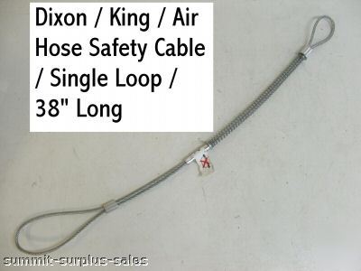 New dixon king air hose safety cable single loop WSR2 