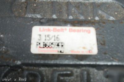 New link-belt roller bearing 110 3 15/16 pillow block