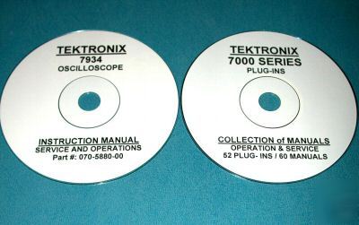 Tektronix 7934 + 52 plug-ins 61 manual set