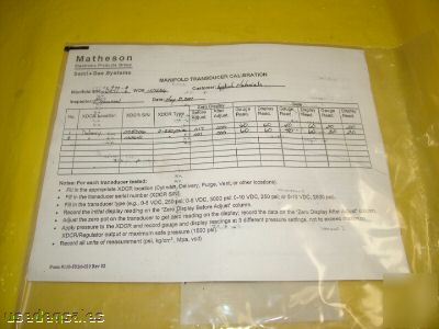 Matheson tri-gas 8-line distribution manifold for he