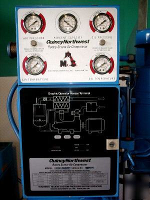 50 hp quincy rotary screw compressor 