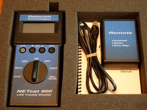 Datacom netcat 800 lan trouble shooter and cable tester