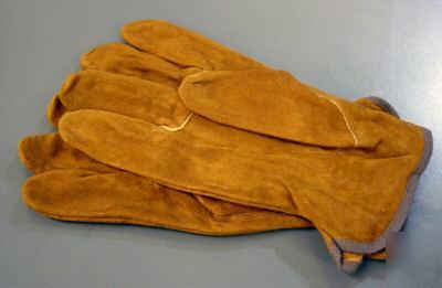 Drivers glove- brown suede goatskin, keystone thumb