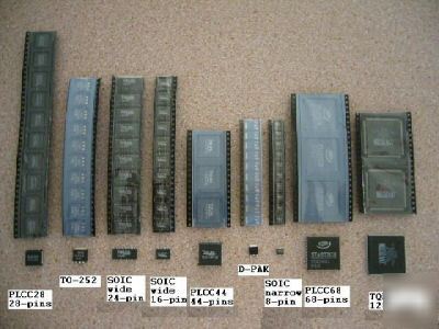 1 lot of 68 smt smd solder practice ic ics microchip