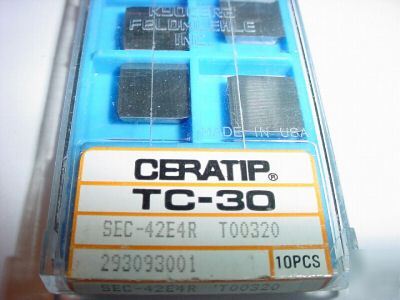 10 ceratip sec 42E4R tc-30 inserts