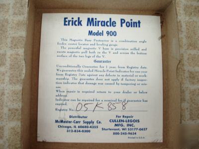 Miracle point magnetic base protractor model 900 erick