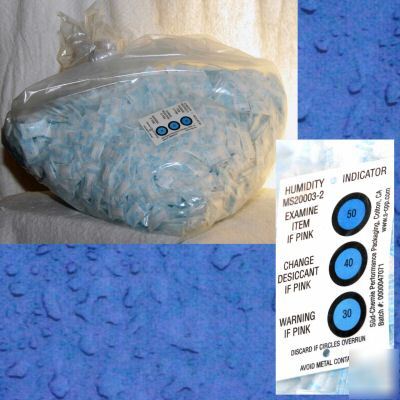 New 6000 tyvek silicate desiccant packs 1/2 gram