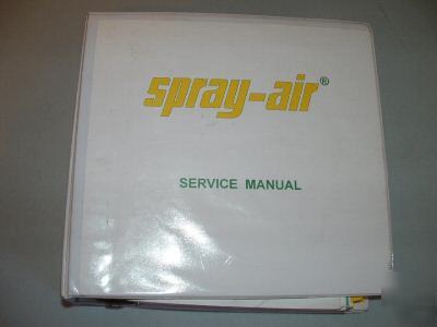 Spray-air service & parts manuals