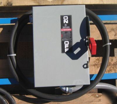 Acme transformer 480V to 240/120V 15KVA w/ge disconnect