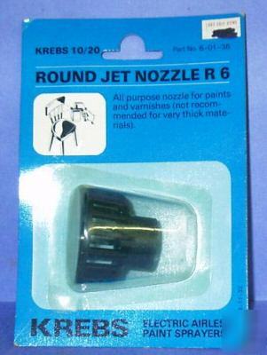 Electric airless sprayer round jet nozzle krebs 10/20