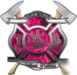 Firefighter decal reflective 12