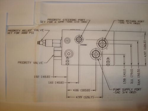 New parker 5-spool valve 12 volt - 6 pcs. left 