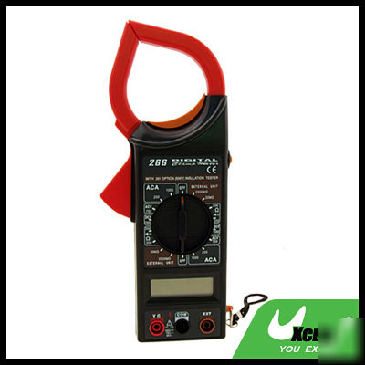 New digital clamp multimeter lcd meter amp test tester