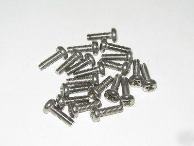 20 stainless steel M6 x 20MM phillips pan head screws 