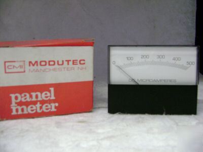 Cmi dc microamperes panel meter unused