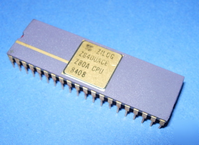 Cpu Z8400ACE zilog Z80A vintage gold ceramic 1984