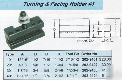 #1 turning & facing tool holder 10
