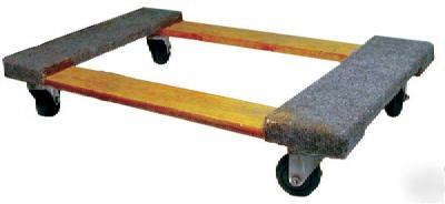 New carpeted movers dolly 4 casters 770 lb. heavy duty 