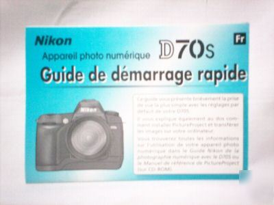 Nikon D70S french francais appareil photo camera manual