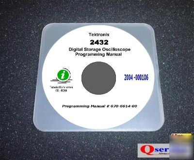 Tektronix tek 2432 operators + programming manual cd 
