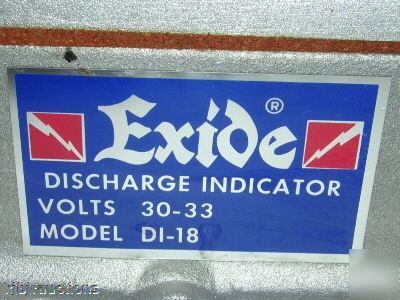 Exide discharge indicator vdc 