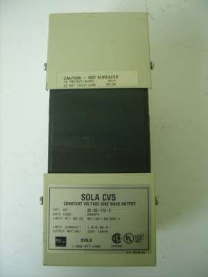 Sola cvs constant voltage transformer 23-22-112-2