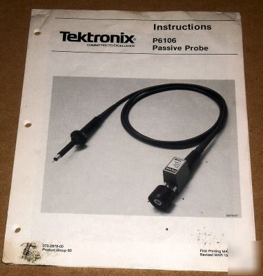 Tektronix P6106 operation & service man. (070-2879-00)