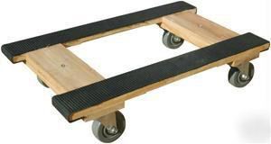 MT10001 wood 4-wheel piano h dolly; rubber belted