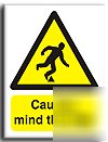 Mind the step sign-adh.vinyl-200X250MM(wa-125-ae)