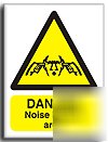 Noise hazard area sign-s. rigid-200X250MM(wa-116-re)