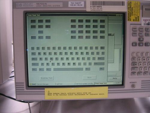 Hp agilent 16702A logic analyzer w/ 16610A emulation 