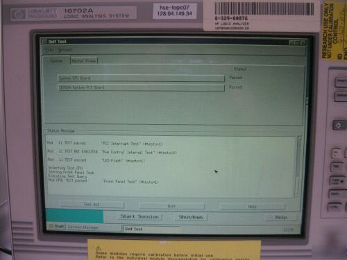 Hp agilent 16702A logic analyzer w/ 16610A emulation 