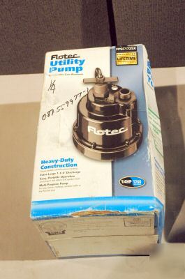 New flotec utility pump 1/4 hp 1260 gph FPSC1725X 