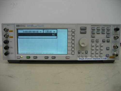 Agilent hp E4432B signal generator, 250KHZ - 3GHZ opts