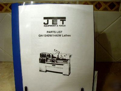 Jet equipment &tools parts list -gh-1340W/1440W lathes