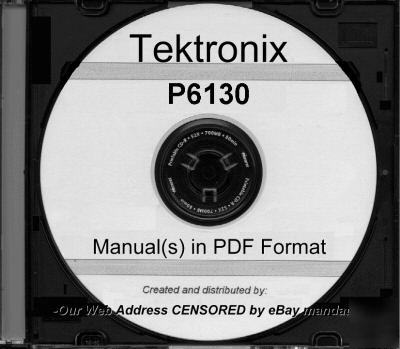 Tek tektronix P6130 instruction manual