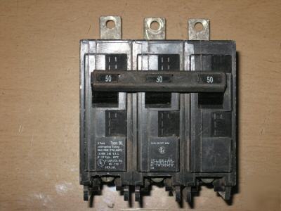 Siemens bl 50 amp 3 pole breaker great shape ups