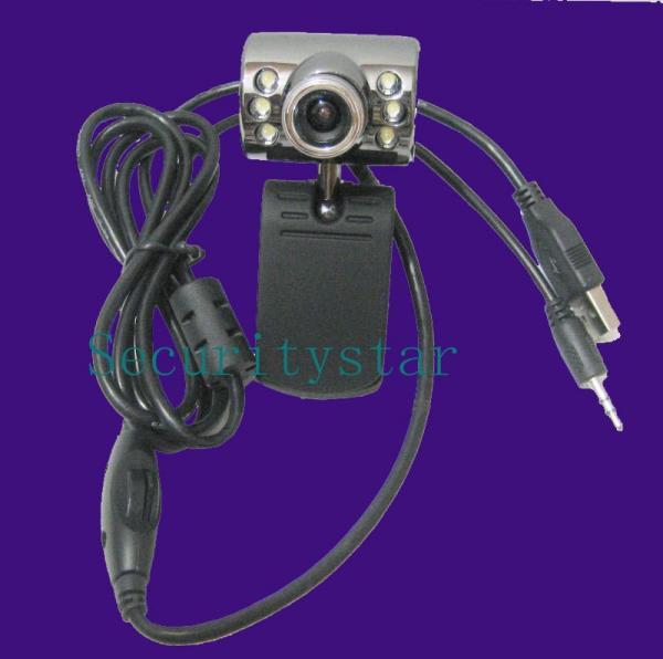 5.5 mega pixels 6 led usb webcam for pc laptop w/ mic