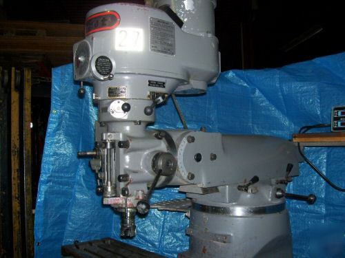 1986 first milling machine variable speed w dro tested