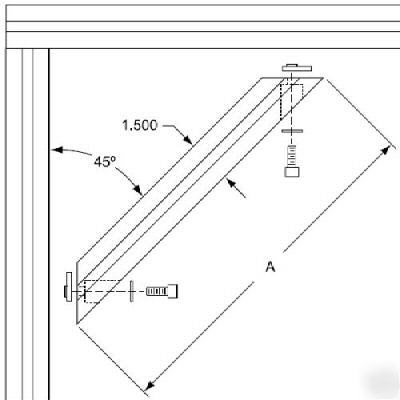 8020 aluminum 45 degree support 15 s 2530 n