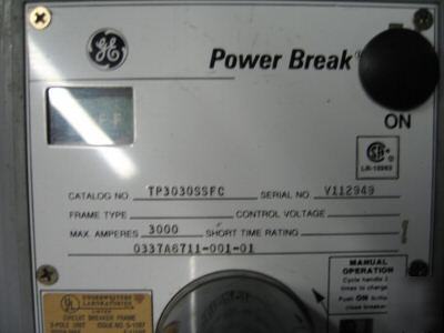 Ge power break powerbreak TP3030SSFC 3000 amp 3000A a