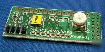 I2C serial lcd & keypad interface