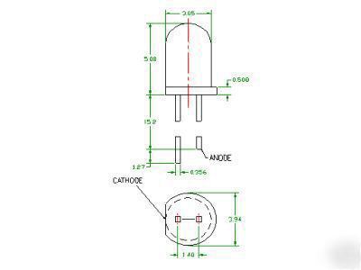 10 5K~7KMCD blue led - 3MM super bright and cheap cost