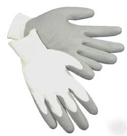 12 pairs pu coated nylon shell work gloves size medium
