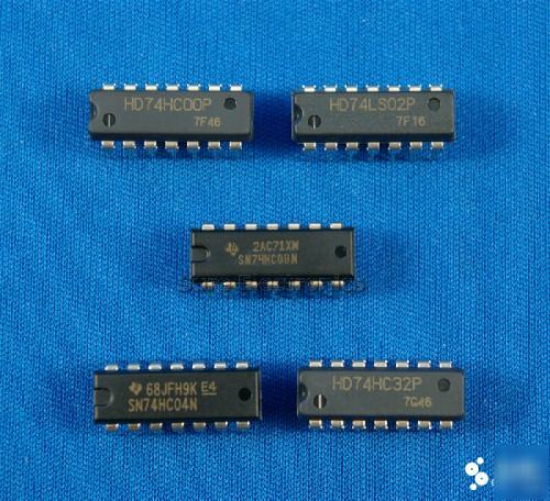 74HC00, 02, 04, 08, 32 logic ic kit assoeted