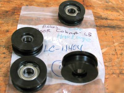 New 4 hardinge cnc cobra-65 door rollers #lc-11404